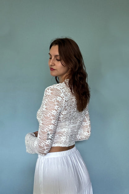 Lace top white